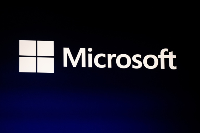 Logo Microsoft en 2026 à Montréal ( AFP / ANDREJ IVANOV )