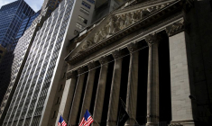 Le bâtiment de la Bourse de New York à Manhattan
