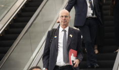 Éric Lombard au Cap, en Afrique du Sud, le 27 février 2025. ( AFP / RODGER BOSCH )