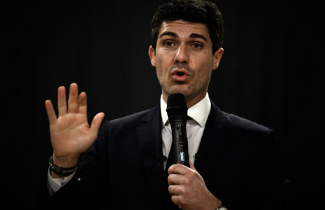 Aurelien Pradie, le 24 février 2024, à Pessac ( AFP / PHILIPPE LOPEZ )