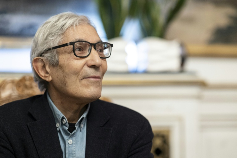 L'écrivain franco-algérien Boualem Sansal après avoir reçu la médaille de la ville de Strasbourg, dans l'est de la France, le 26 janvier 2026 ( AFP / ROMEO BOETZLE )