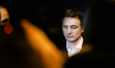 Le maire de Grenoble Eric Piolle, le 12 février 2025 à Grenoble ( AFP / Maxime GRUSS )