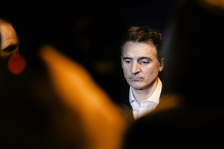 Le maire de Grenoble Eric Piolle, le 12 février 2025 à Grenoble ( AFP / Maxime GRUSS )