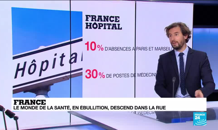 Épuisé par le Covid-19, l'hôpital de nouveau appelé à la grève en France