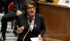 La ministre de l'Agriculture Annie Genevard à l'Assemblée nationale à Paris le 5 mai 2026 ( AFP / Thomas SAMSON )