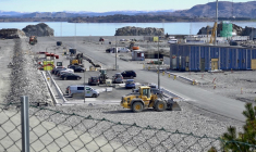 Un site de stockage de dioxyde de carbone liquie à Oygarden, en Norvège. ( AFP / ALEXIANE LEROUGE )