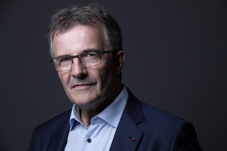 Philippe Brassac, directeur général de Crédit Agricole SA et président de la Fédération bancaire française (FBF), le 31 août 2022 à Montrouge. ( AFP / JOEL SAGET )