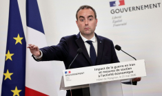 Conférence de presse de Sébastien Lecornu le 21 mai 2026 à Paris sur les conséquences de la crise au Moyen-Orient sur l'économie française ( AFP / STEPHANE DE SAKUTIN )