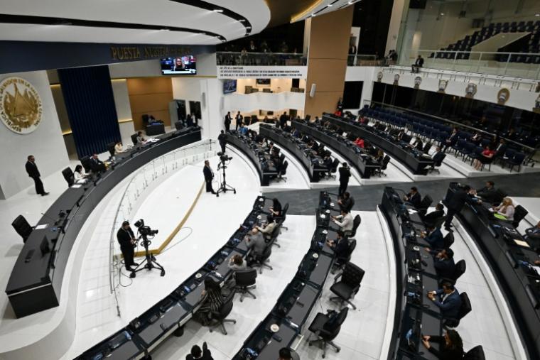 Le Parlement du Salvador réuni en séance plénière, le 31 juillet 2025 ( AFP / Marvin RECINOS )