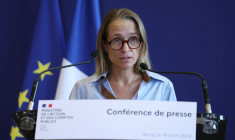 Amélie Verdier, directrice générale de la DGFiP, à Paris, le 18 août 2026 ( AFP / THOMAS SAMSON )