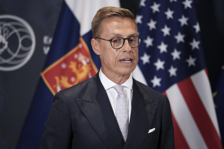 Alexander Stubb, à Washington DC, le 18 août 2025 ( AFP / OLIVER CONTRERAS )