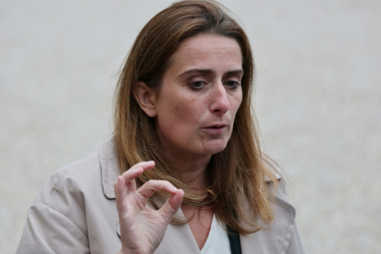 La secrétaire nationale des Ecologistes Marine Tondelier le 10 octobre 2025, à Paris ( AFP / Ludovic MARIN )