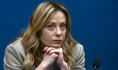 Giorgia Meloni, à Rome, le 9 janvier 2026 ( AFP / FILIPPO MONTEFORTE )