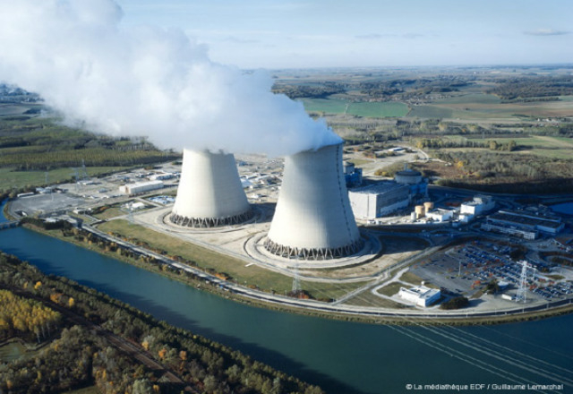 Vue de la centrale nucléaire de nogent sur seine (Crédit EDF)