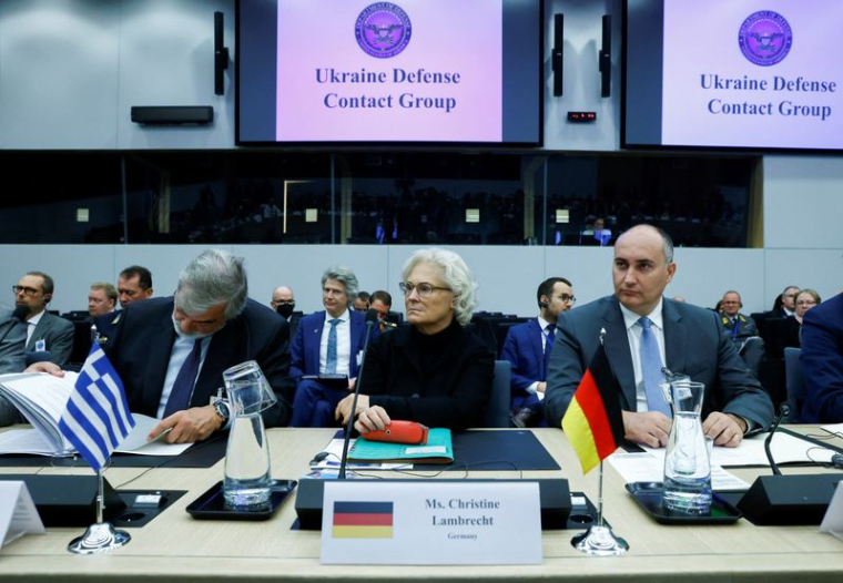 Photo d'archives de la ministre allemande de la Défense, Christine Lambrecht, lors d'une réunion des ministres de la Défense de l'Otan