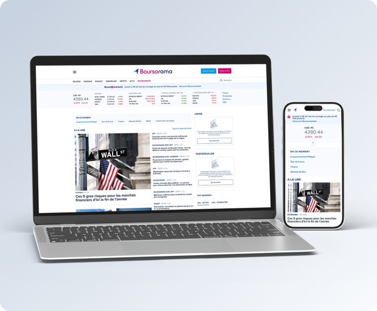 Nouveau rubriquage, nouvelle maquette, découvrez le nouveau Boursorama. (crédit : L. Lehingue / BoursoBank)