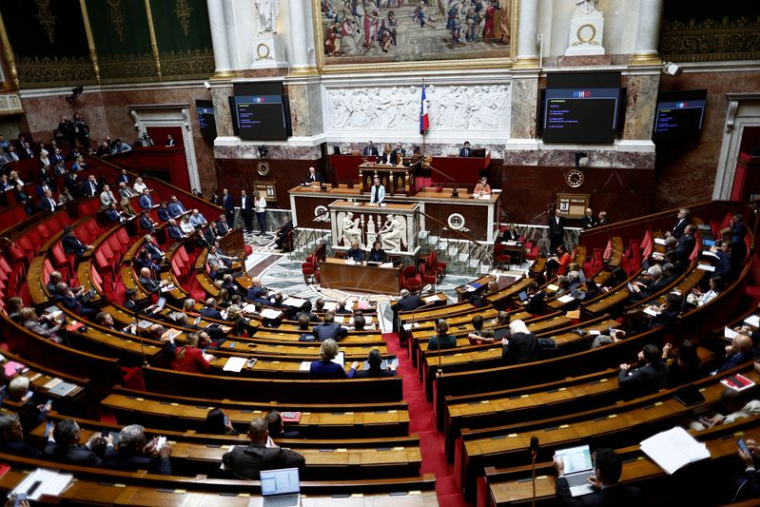 La Première ministre française Elisabeth Borne prend la parole à l'Assemblée nationale