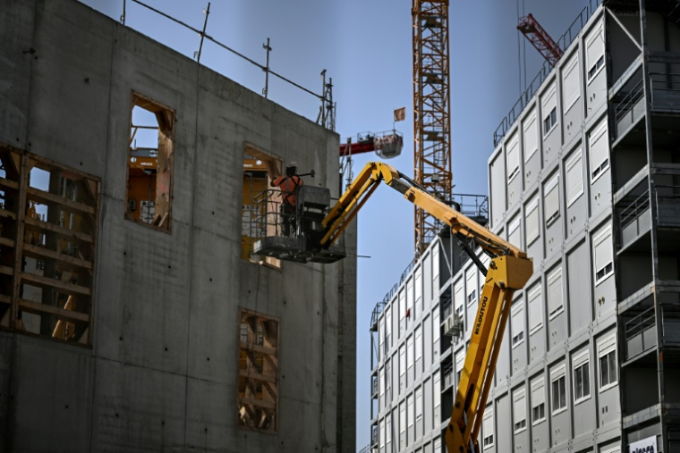 Vue d'un chantier de construction à Bordeaux le 22 juin 2026 ( AFP / Christophe ARCHAMBAULT )