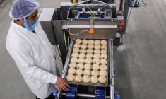 Des brioches fraîchement cuites à la boulangerie Gunstones Bakery, à Dronfield