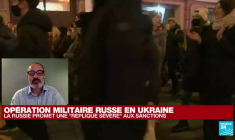 Invasion militaire russe en Ukraine : des manifestations "anti-guerre" réprimées à Moscou