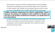 Guerre en Ukraine : la finale de la Ligue des Champions délocalisée à Paris par l'UEFA