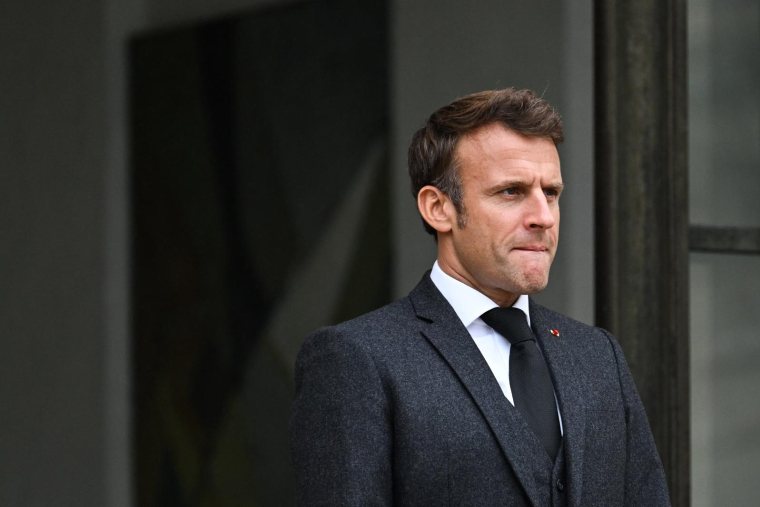 Emmanuel Macron le 13 octobre à Paris. ( AFP / EMMANUEL DUNAND )