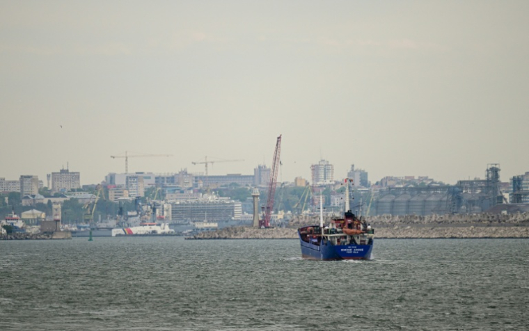 L'entrée du port de Constanta, en Roumanie, le 18 mai 2026 ( AFP / Daniel MIHAILESCU )
