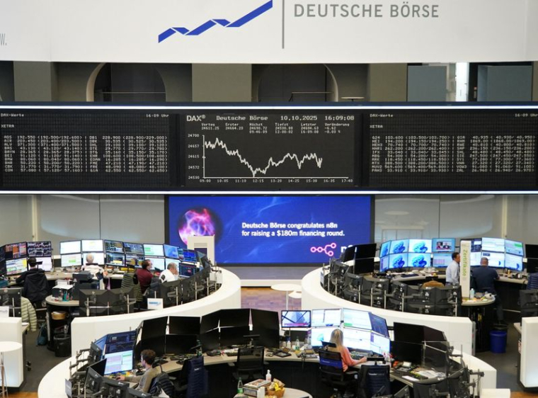 L'indice boursier allemand DAX à la Bourse de Francfort