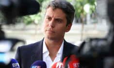 Le secrétaire général de Renaissance Gabriel Attal à Aulnay-sous-Bois, en Seine-Saint-Denis le 20 août 2026 ( AFP / Kenzo TRIBOUILLARD )
