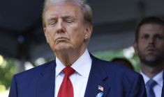 Donald Trump, le 11 septembre 2024, à New York ( GETTY IMAGES NORTH AMERICA / MICHAEL M. SANTIAGO )