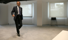 Bruno Retailleau lors d'un déplacement à Madrid, le 22 juin 2026 ( AFP / JAVIER SORIANO )