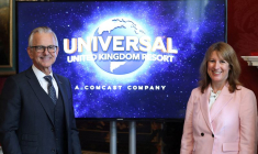 Rachel Reeves, chancelière de l'Échiquier britannique, rencontre des dirigeants d'Universal et de Comcast, à Londres