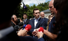 Le président du Rassemblement national, Jordan Bardella