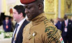 Ibrahim Traoré à Moscou, en Russie, le 8 mai 2025. ( POOL / MIKHAIL METZEL )