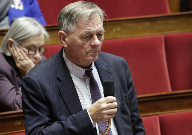 Le député MoDem Cyrille Isaac-Sibille à l'Assemblée nationale à Paris, le 17 décembre 2025 ( AFP / STEPHANE DE SAKUTIN )