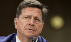 Le procureur américain Jay Clayton lors de son audition devant la commission du renseignement du Sénat en vue de la confirmation de sa nomination comme directeur du renseignement national, à Washington, le 15 juillet 2026 ( AFP / Ken Cedeno )