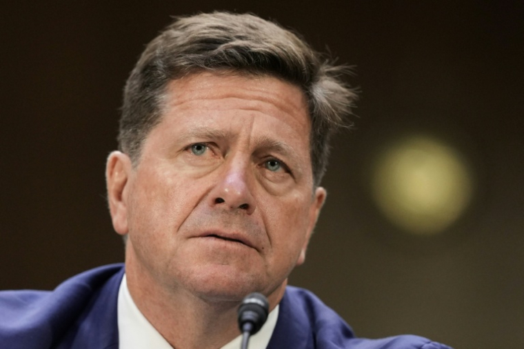 Le procureur américain Jay Clayton lors de son audition devant la commission du renseignement du Sénat en vue de la confirmation de sa nomination comme directeur du renseignement national, à Washington, le 15 juillet 2026 ( AFP / Ken Cedeno )
