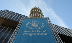 Siège du Programme alimentaire mondial (World food programme) à Rome le 9 septembre 2020. ( AFP / ALBERTO PIZZOLI )