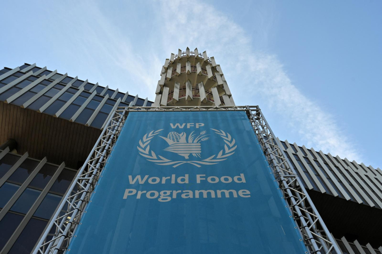 Siège du Programme alimentaire mondial (World food programme) à Rome le 9 septembre 2020. ( AFP / ALBERTO PIZZOLI )