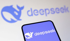 L'illustration représente le logo de Deepseek