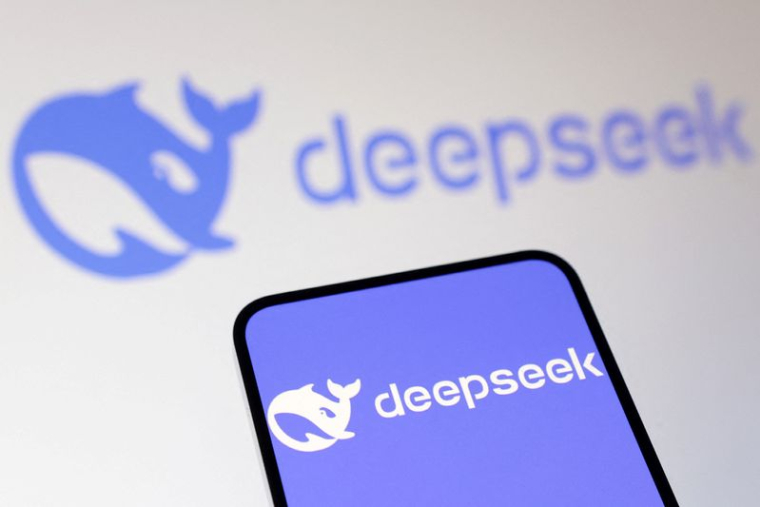 L'illustration représente le logo de Deepseek