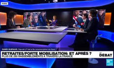 Face à face entre les députés David Guiraud et Pierre-Henri Dumont sur la réforme des retraites.