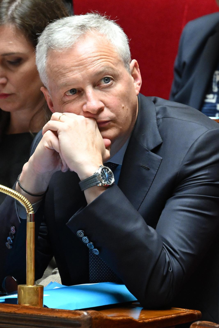 Le ministre de l'Économie Bruno Le Maire, le 12 juin 2023 à l'Assemblée nationale à Paris. ( AFP / Bertrand GUAY )