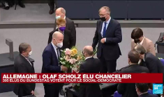 Allemagne : Olaf Scholz officiellement élu chancelier avec 395 voix au Bundestag