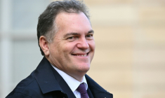 Le ministre des Transports Philippe Tabarot après la présentation de la loi-cadre sur les transports en conseil des ministres le 11 février 2026, au palais de L'Elysée à Paris ( AFP / Bertrand GUAY )