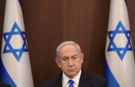 Photo d'archives: Le Premier ministre israélien Benjamin Netanyahu lors d'une réunion du gouvernement à Jérusalem