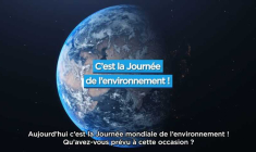 Aujourd’hui, célébrons la Journée mondiale de l’environnement !