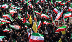 Des Iraniennes se rassemblent à Téhéran, le 17 avril 2026 à Téhéran, en hommage aux femmes tuées pendant la guerre ( AFP / - )