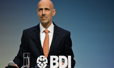 Peter Leibinger, président de la Fédération des industries allemandes, le 23 juin 2025, à Berlin ( AFP / TOBIAS SCHWARZ )