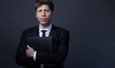 Le directeur général d'OpenAI Sam Altman, le 11 février 2025 à Paris ( AFP / JOEL SAGET )